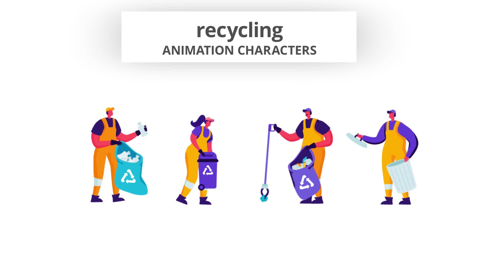 Recycling Character Set Videohive 28672498 After Effects Image 10