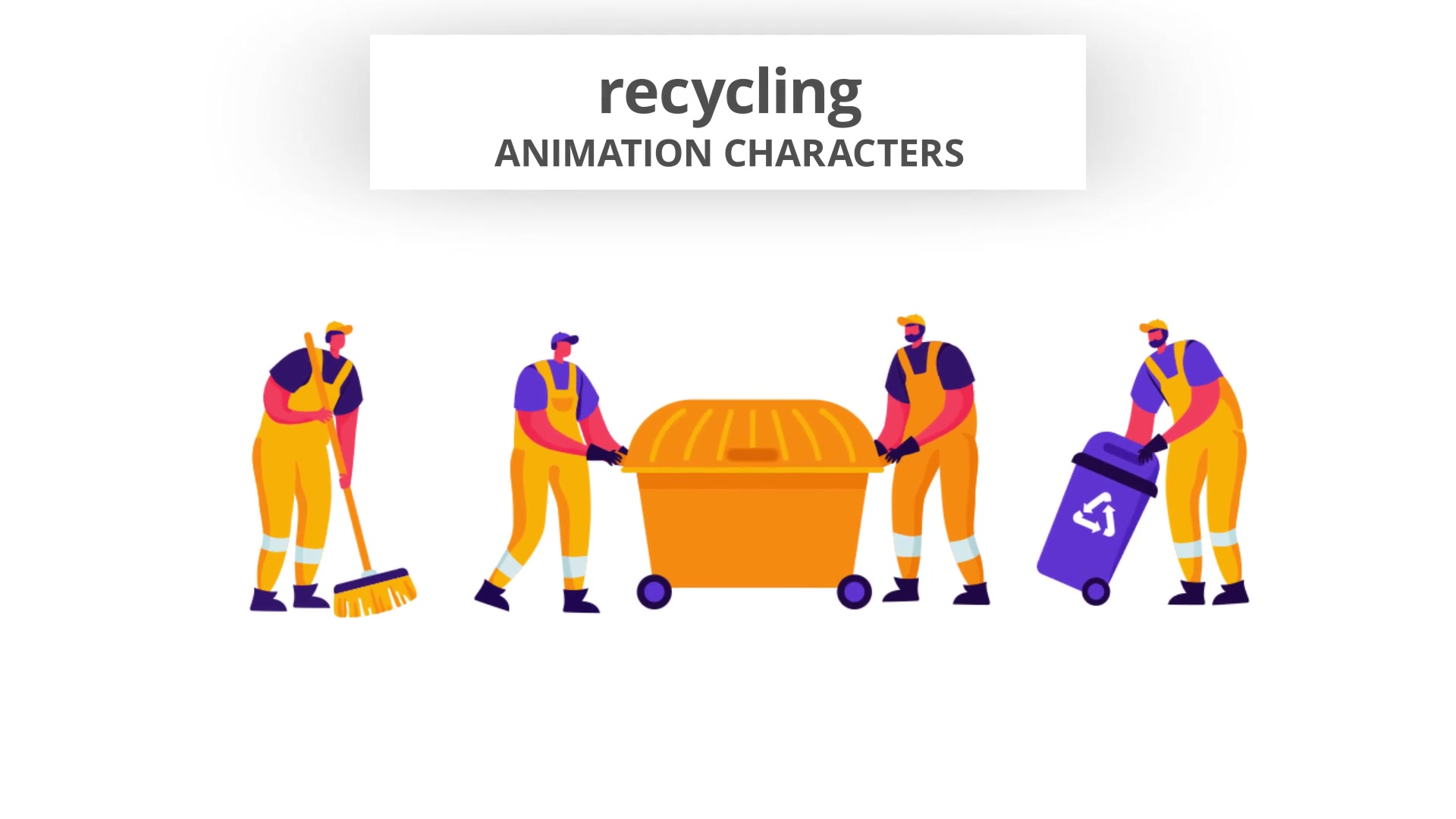 Recycling Character Set Videohive 28672498 After Effects Image 4