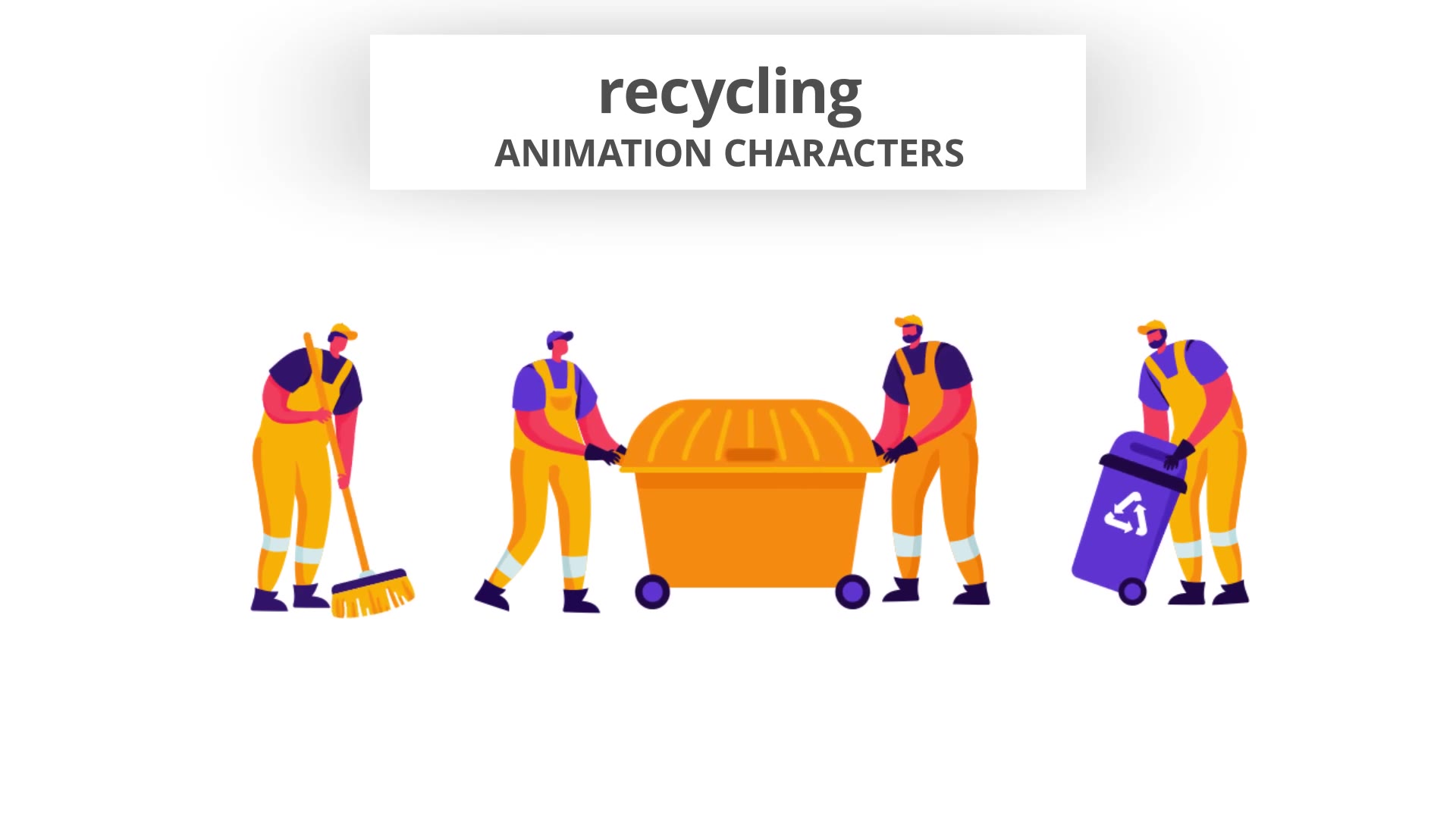 Recycling Character Set Videohive 28672498 After Effects Image 5