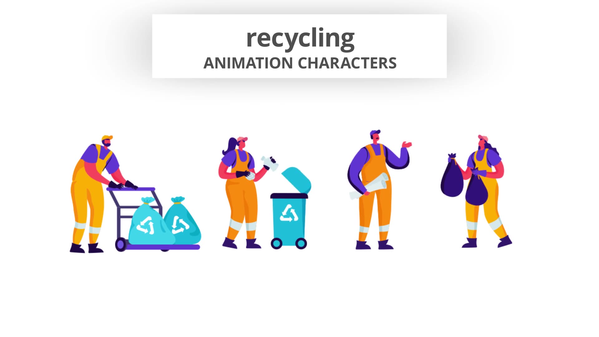 Recycling Character Set Videohive 28672498 After Effects Image 7