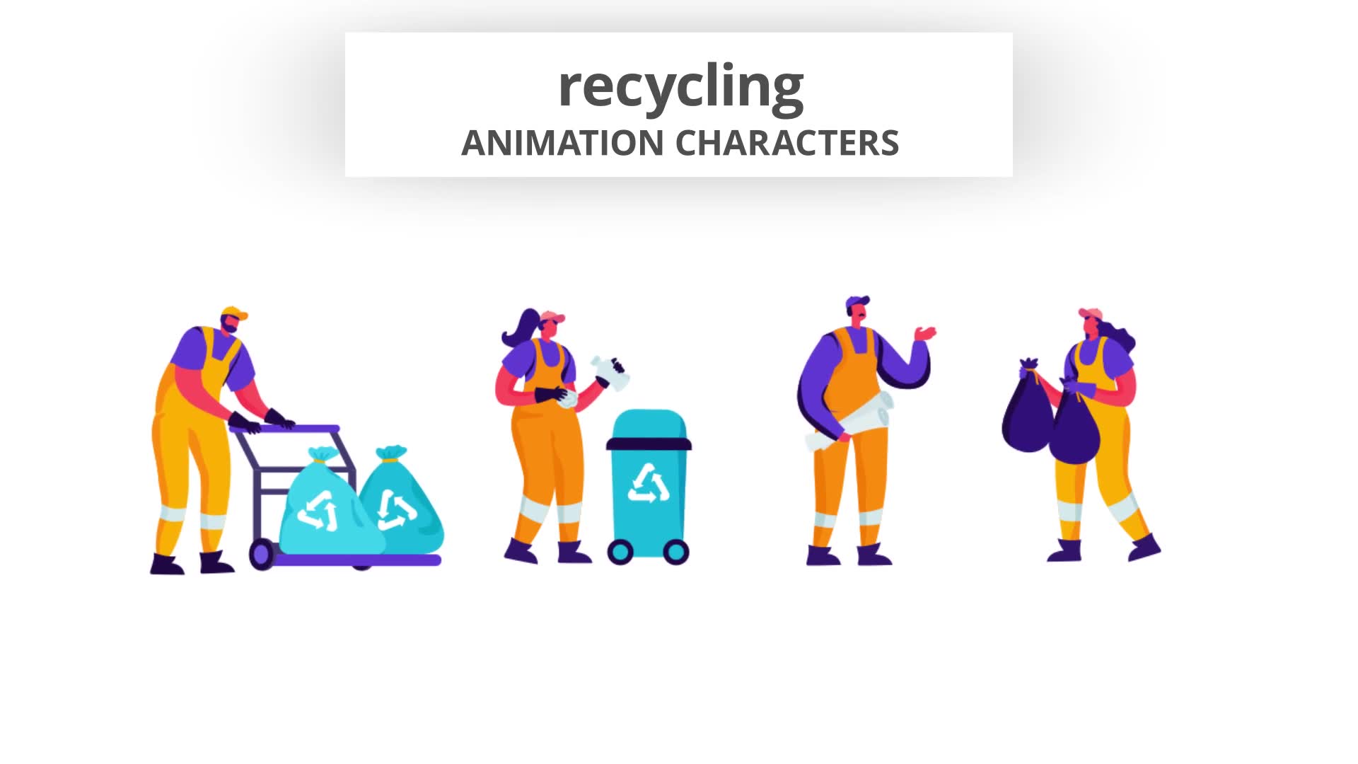 Recycling Character Set Videohive 28672498 After Effects Image 8