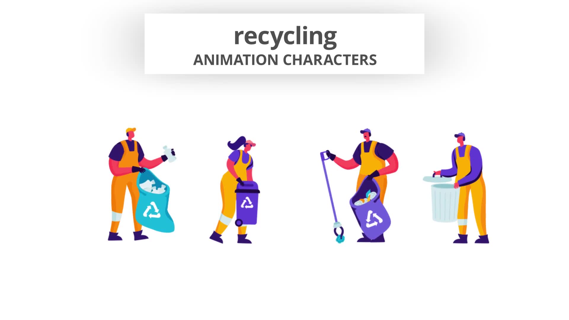 Recycling Character Set Videohive 28672498 After Effects Image 9