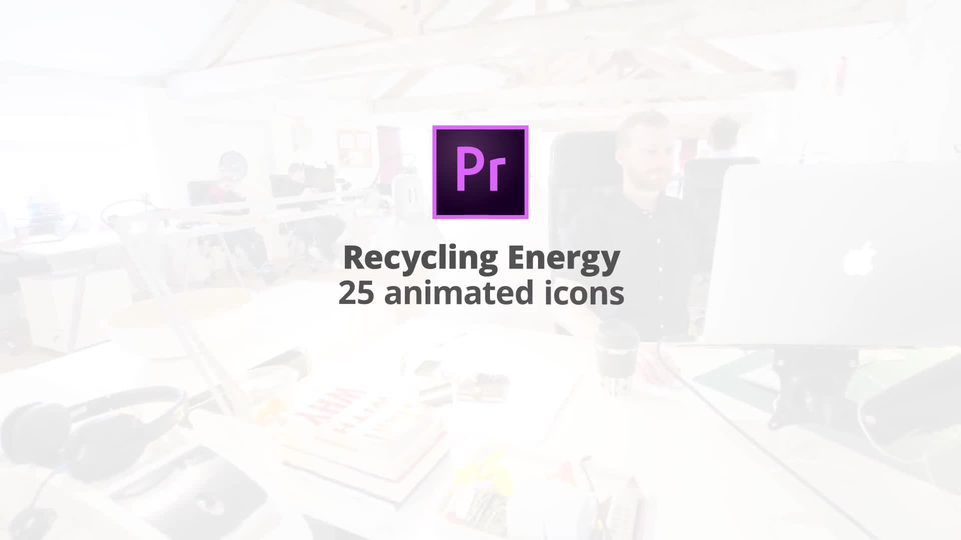 Recycling Energy – Flat Animation Icons (MOGRT) Videohive 23662330 Premiere Pro Image 1