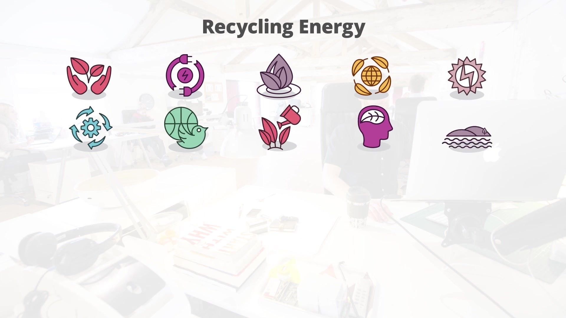 Recycling Energy – Flat Animation Icons (MOGRT) Videohive 23662330 Premiere Pro Image 5