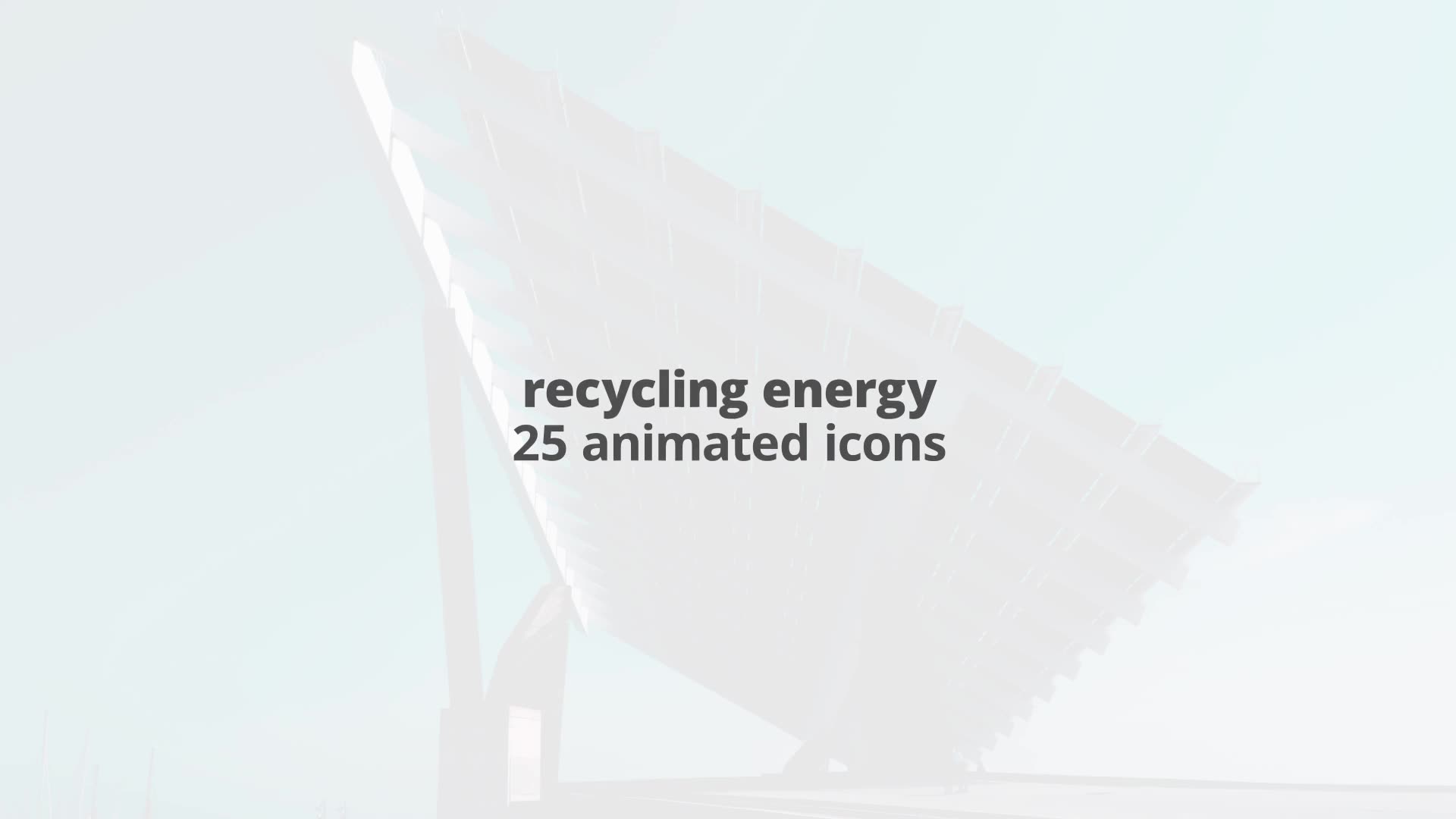 Recycling Energy – Thin Line Icons Videohive 23595963 After Effects Image 2