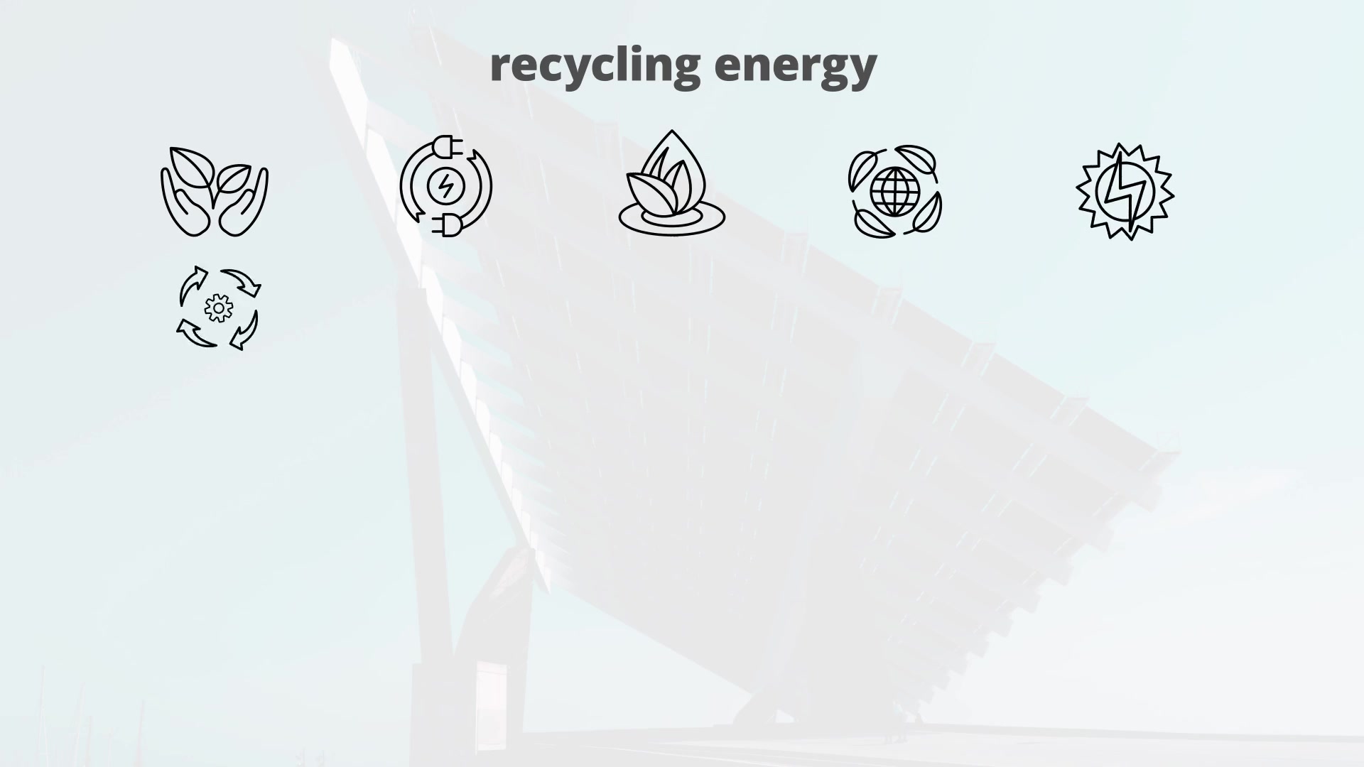 Recycling Energy – Thin Line Icons Videohive 23595963 After Effects Image 4