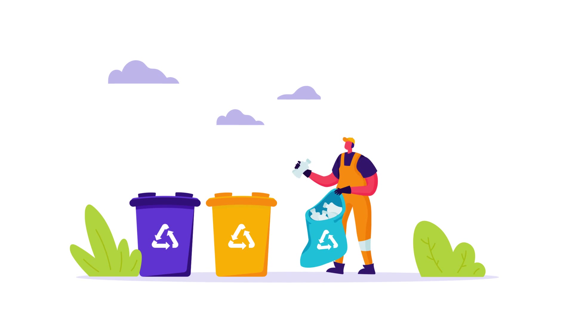 Recycling Flat Concept Videohive 33032375 After Effects Image 7