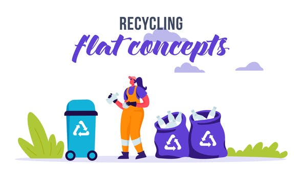 Recycling Flat Concept - 33032375 Videohive Download