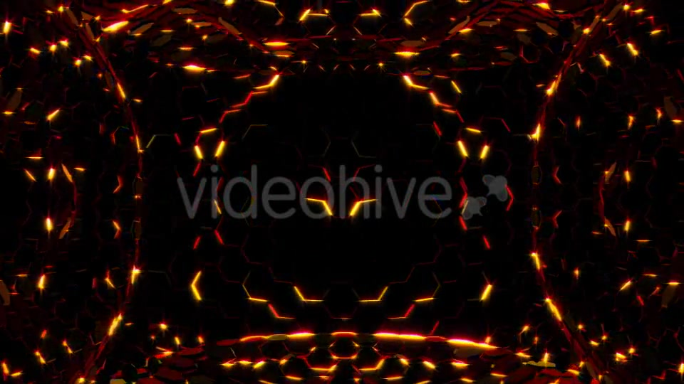 Red and Gold Hexagonal Lights - Download Videohive 19392962