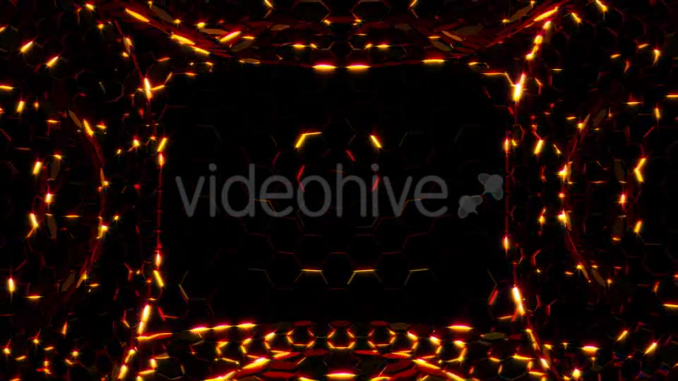 Red and Gold Hexagonal Lights - Download Videohive 19392962