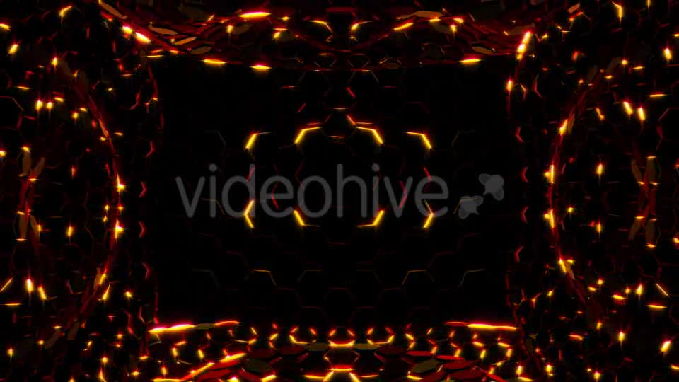 Red and Gold Hexagonal Lights - Download Videohive 19392962