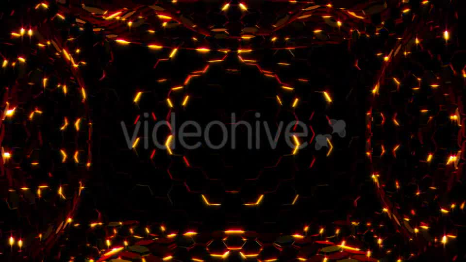 Red and Gold Hexagonal Lights - Download Videohive 19392962