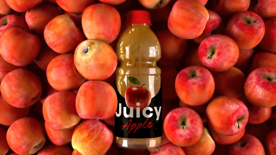Red Apple Juice Bottle Label Mockup Videohive 32810586 After Effects Image 4