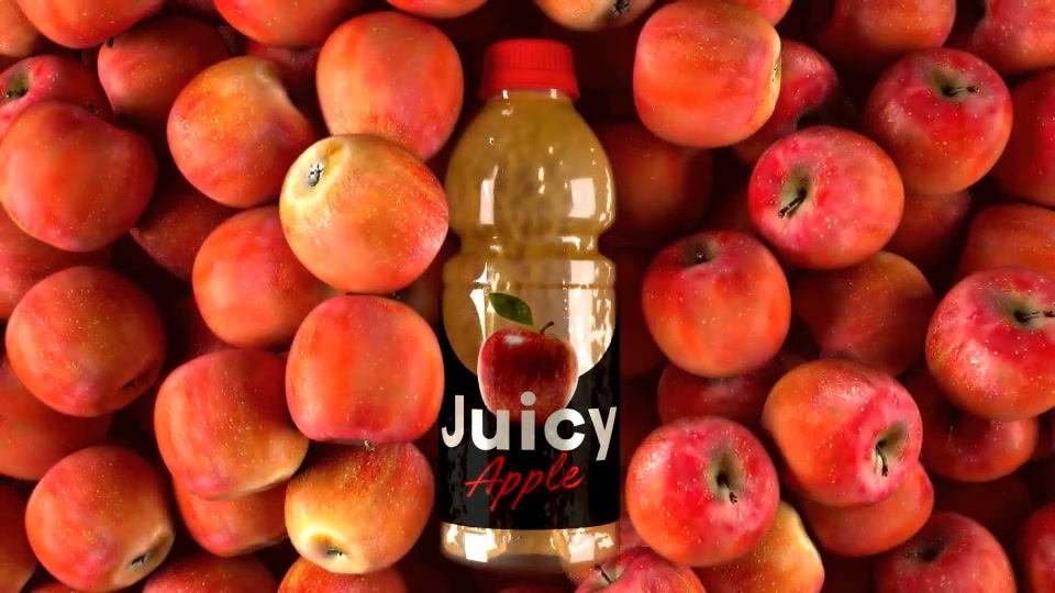 Red Apple Juice Bottle Label Mockup Videohive 32810586 After Effects Image 5