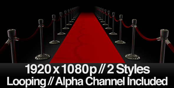 Red Carpet Walk Series of 2 Looping + Alpha - Download Videohive 1917487