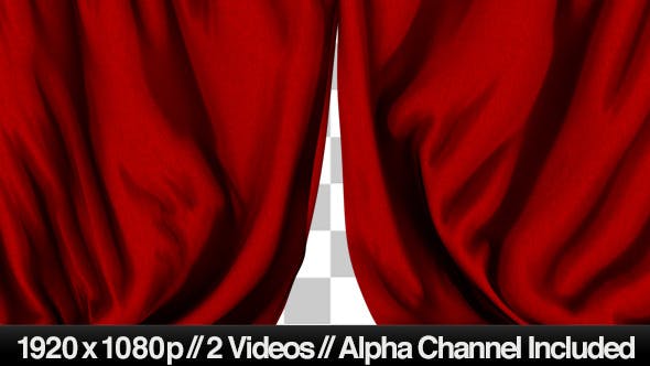 Red Curtain Closing & Opening Transition 2 Style - 4655319 Download Videohive
