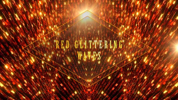 Red Glittering Waves - Download Videohive 20792898