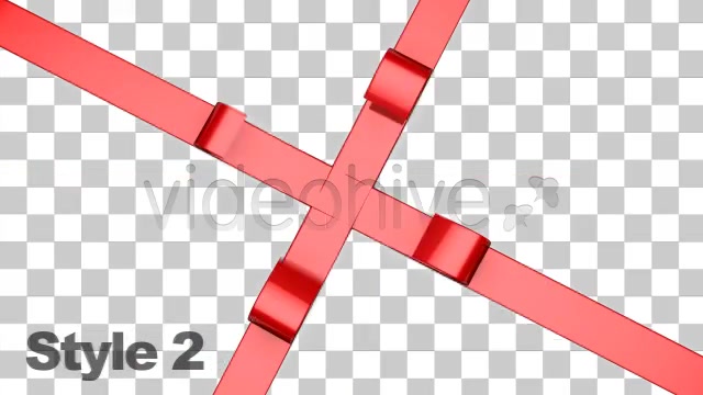Red Ribbon Across the Screen Series of 3 + Alpha Videohive 784973 Motion Graphics Image 4