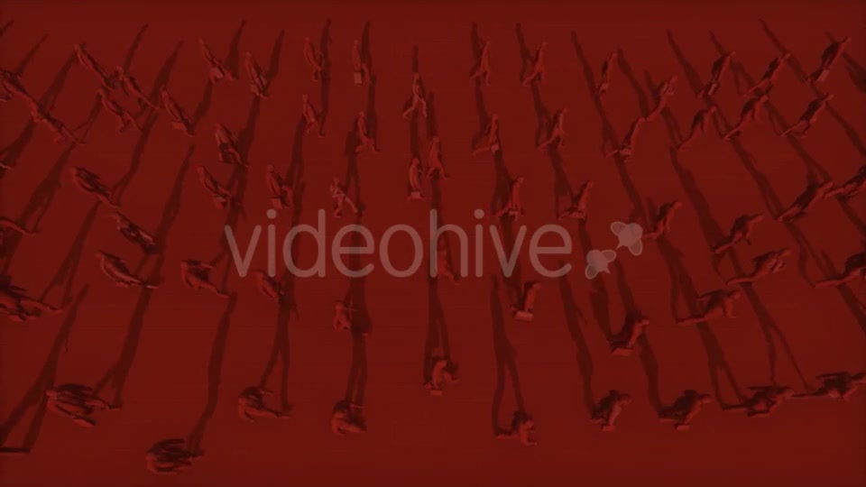 Red Silhouettes of People Walking - Download Videohive 19827066