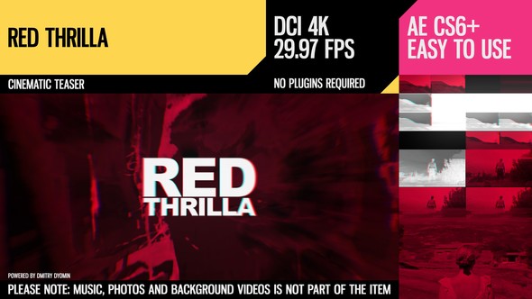 Red Thrilla (4K Cinematic Teaser) - Download Videohive 19000530