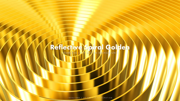 Reflective Spiral Golden 5 - Download Videohive 19547574