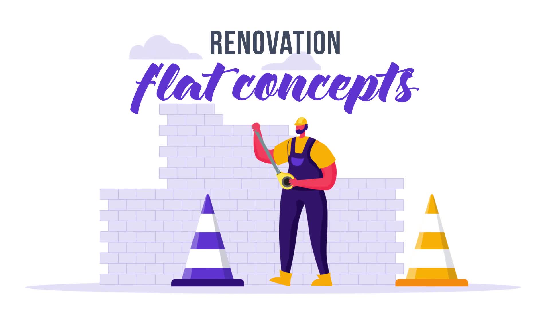 Renovation Flat Concept Videohive 32924716 After Effects Image 1
