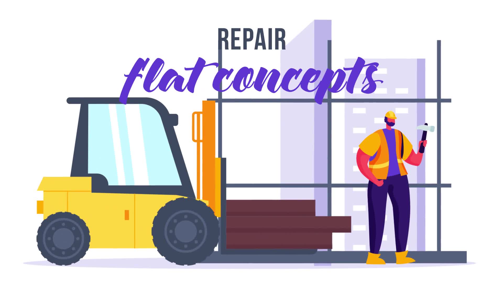 Repair Flat Concept Videohive 32924728 After Effects Image 1