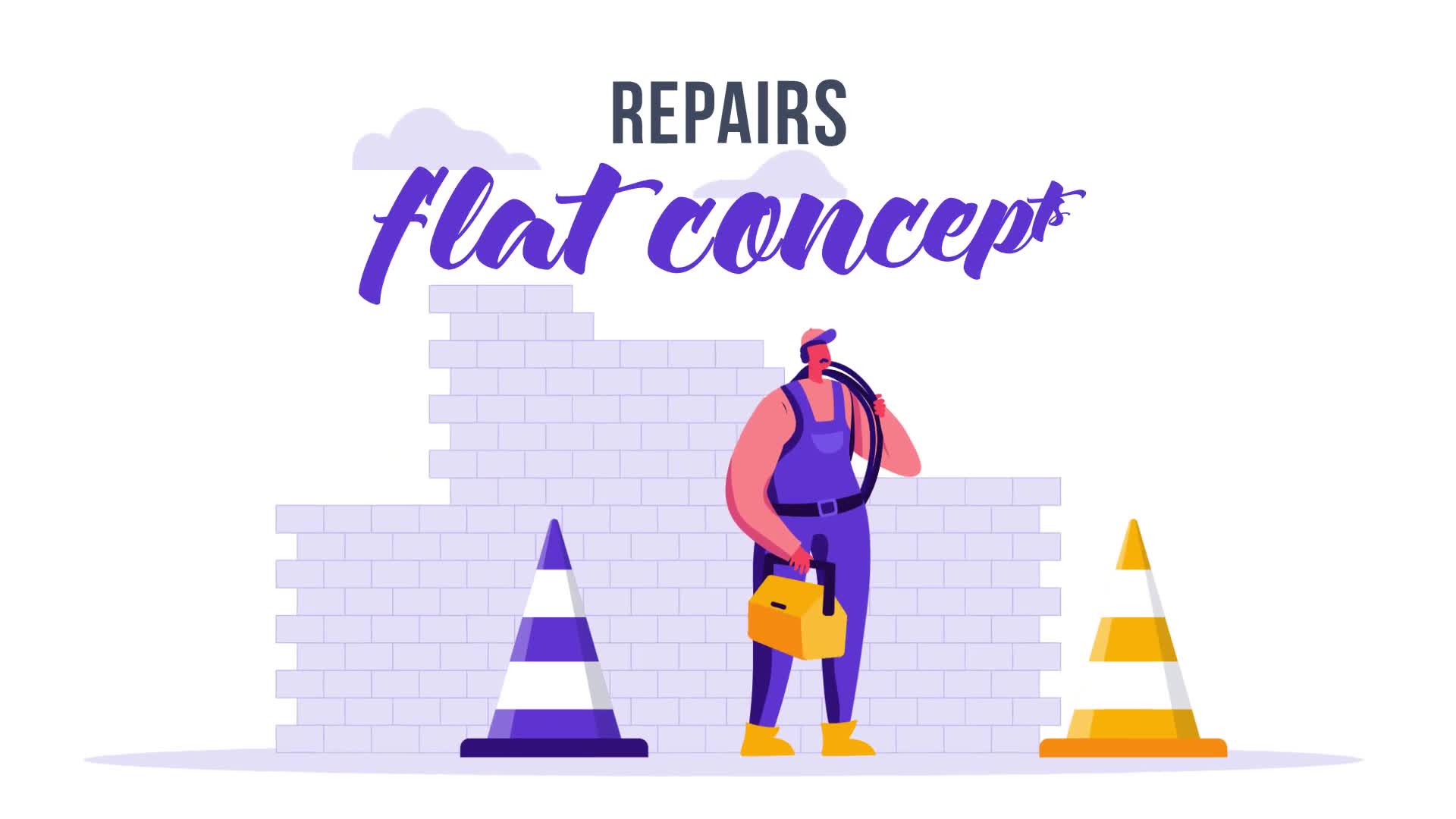 Repairs Flat Concept Videohive 33076247 After Effects Image 1