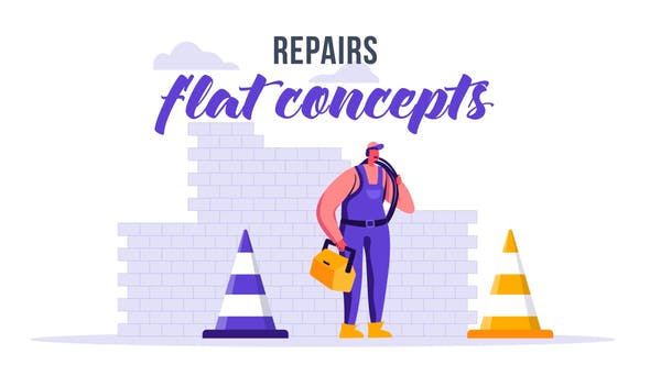 Repairs Flat Concept - 33076247 Videohive Download