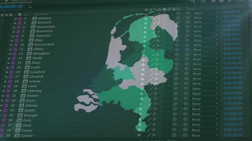 Republic of Ireland Map Kit - Download Videohive 20934574