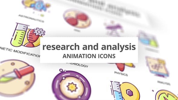 Research & Analysis Animation Icons - Videohive 30885420 Download
