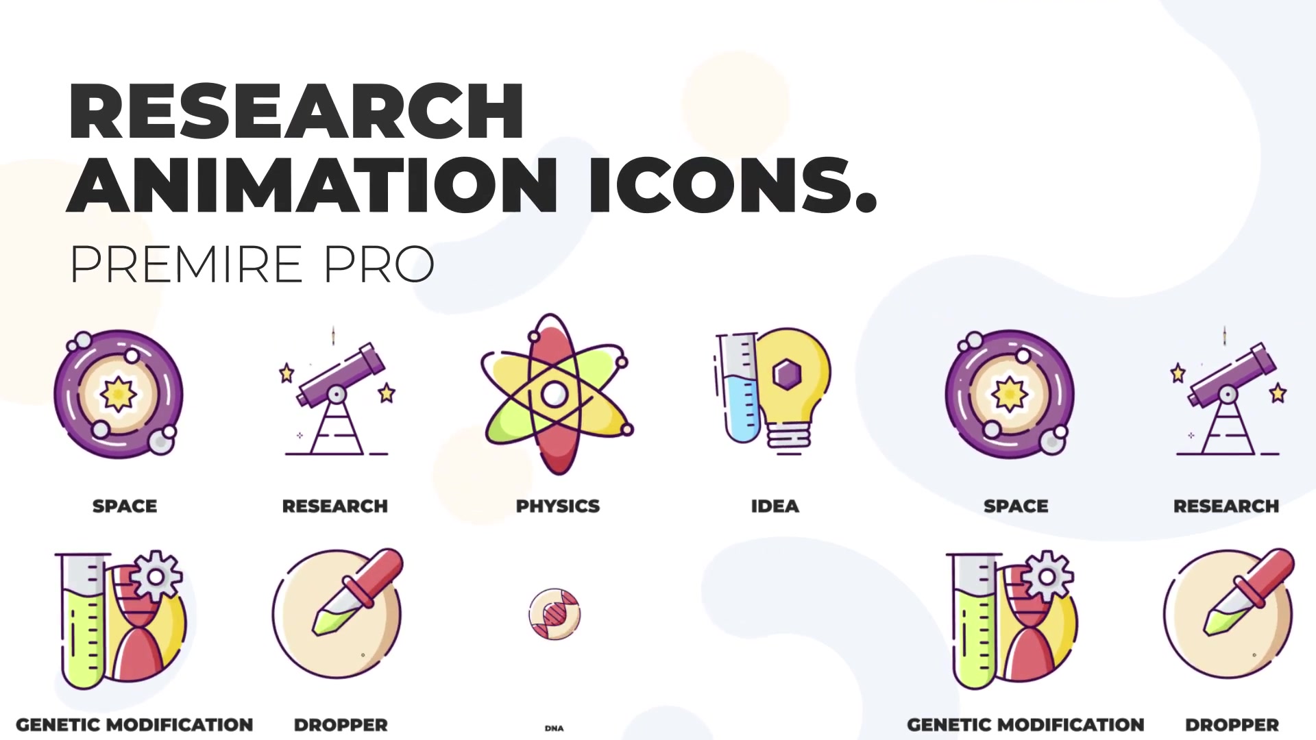 Research & Analysis MOGRT Icons Videohive 36927590 Premiere Pro Image 2