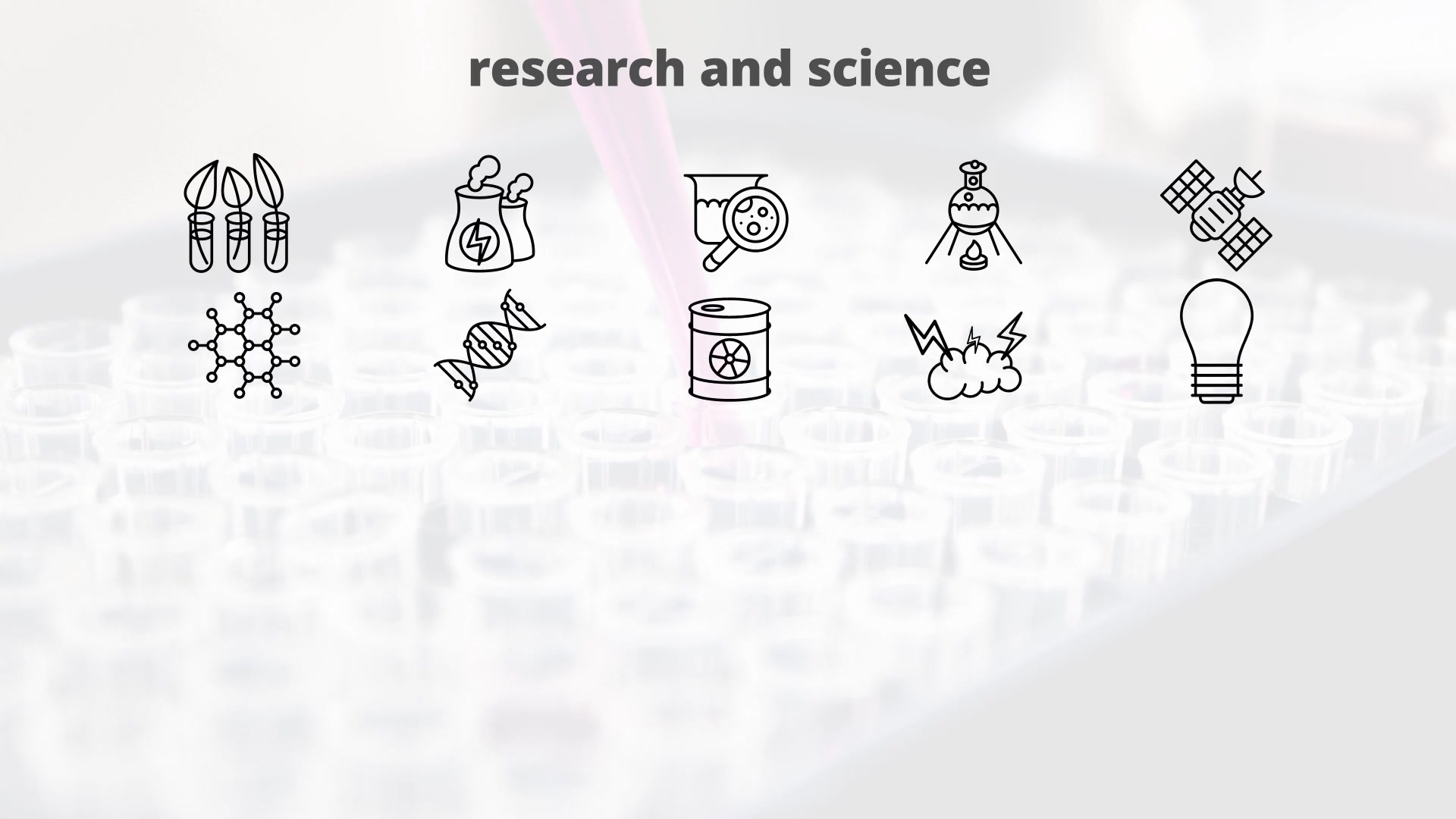 Research & Science – Thin Line Icons Videohive 23595714 After Effects Image 5