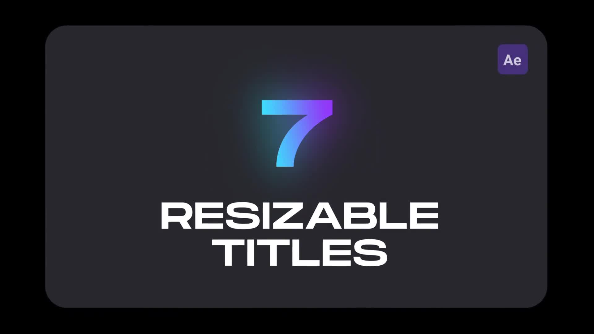 Resizable Titles Videohive 33100307 After Effects Image 1