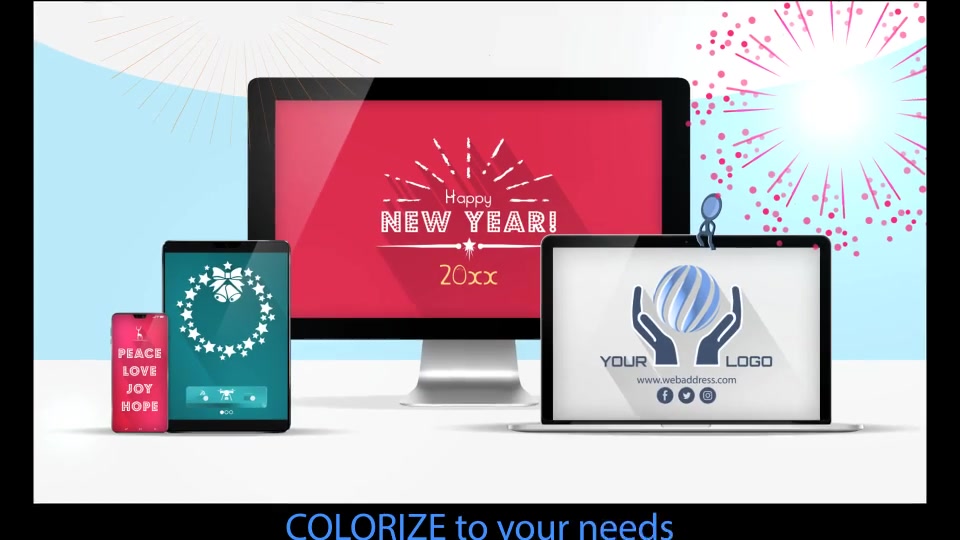 Responsive Holiday & New Year Greetings! Videohive 22835949 After Effects Image 11