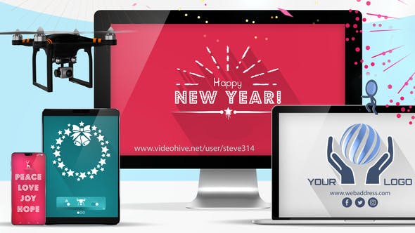 Responsive Holiday & New Year Greetings! - Download 22835949 Videohive