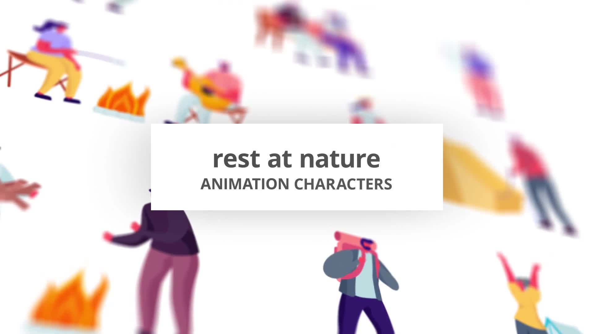 Rest at Nature Character Set Videohive 32842665 After Effects Image 1