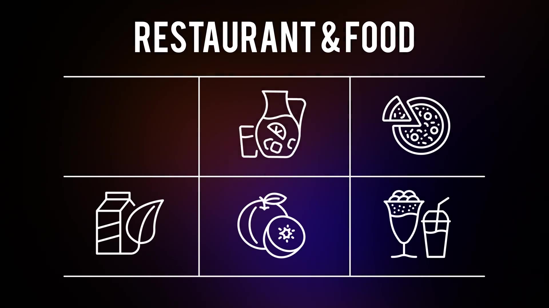 Restaurant And Food 25 Outline Icons - Download Videohive 23195194