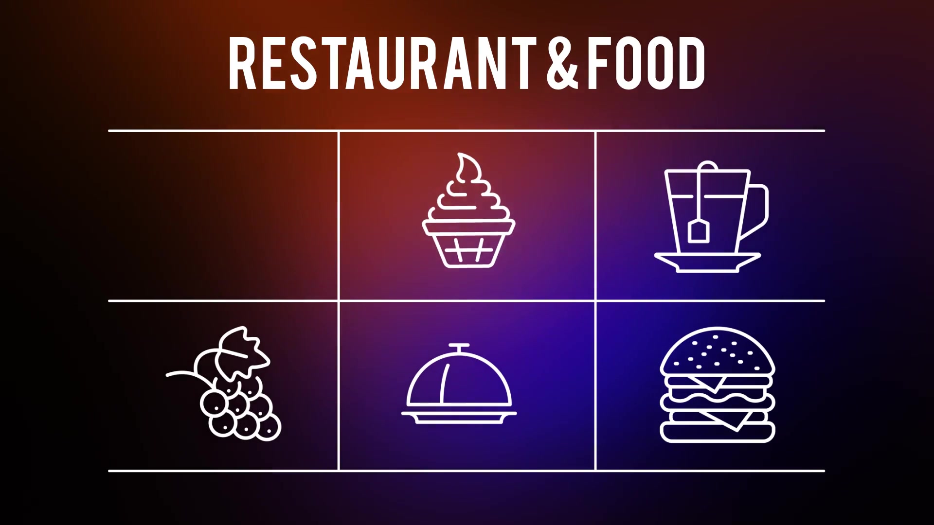 Restaurant And Food 25 Outline Icons - Download Videohive 23195194