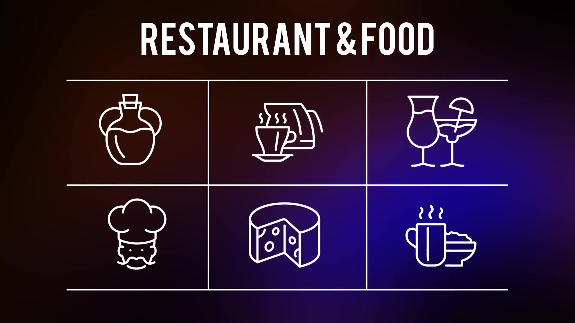 Restaurant And Food 25 Outline Icons - Download Videohive 23195194