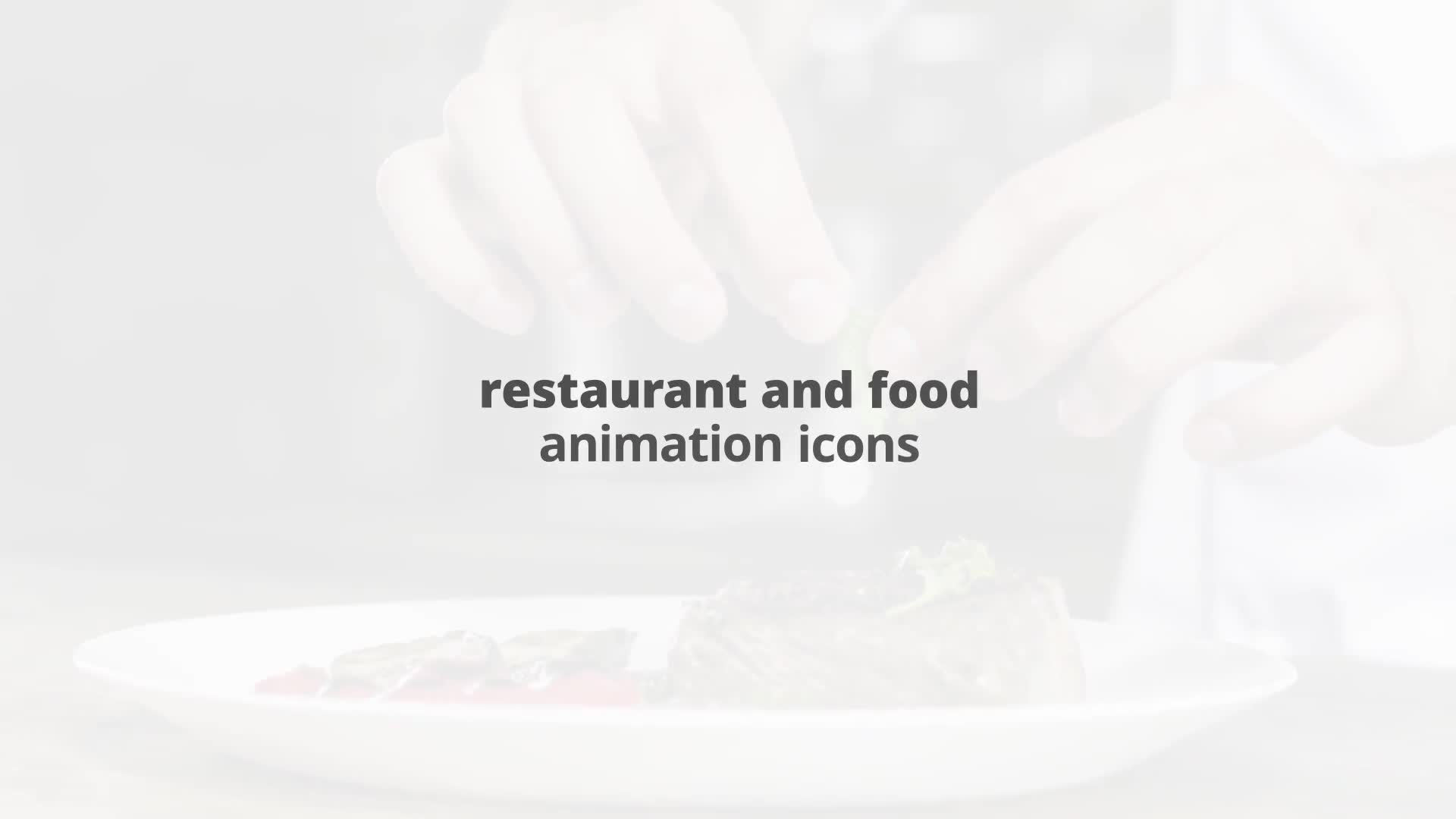 Restaurant And Food Flat Animated Icons Videohive 24429462 After Effects Image 1