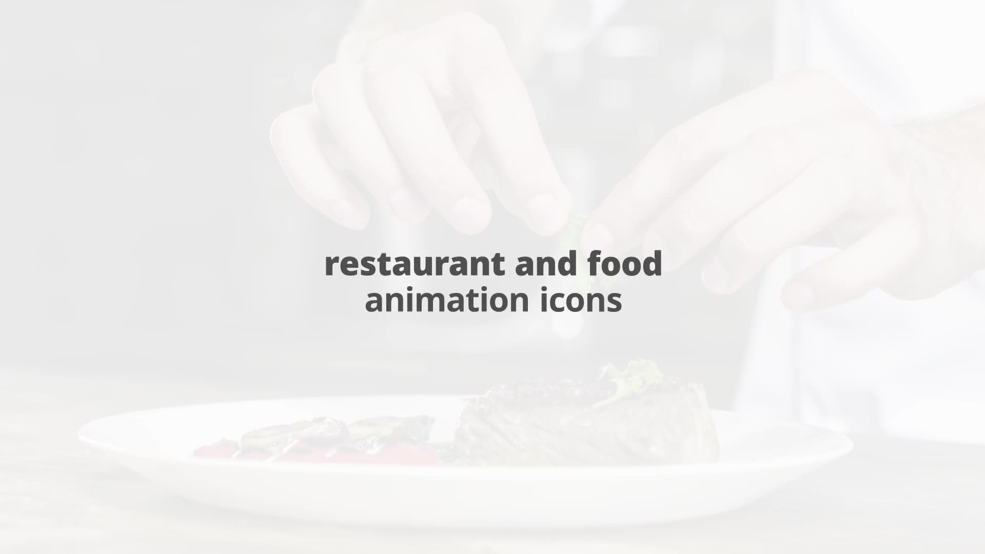 Restaurant And Food Flat Animated Icons Videohive 24429462 After Effects Image 2