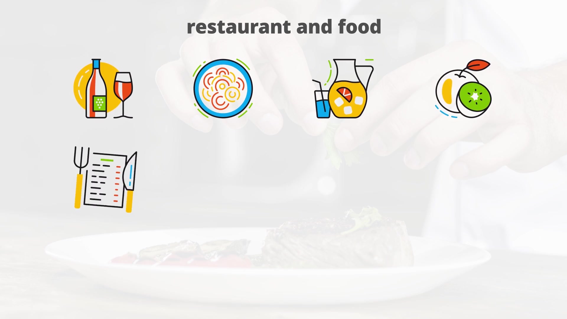 Restaurant And Food Flat Animated Icons Videohive 24429462 After Effects Image 5