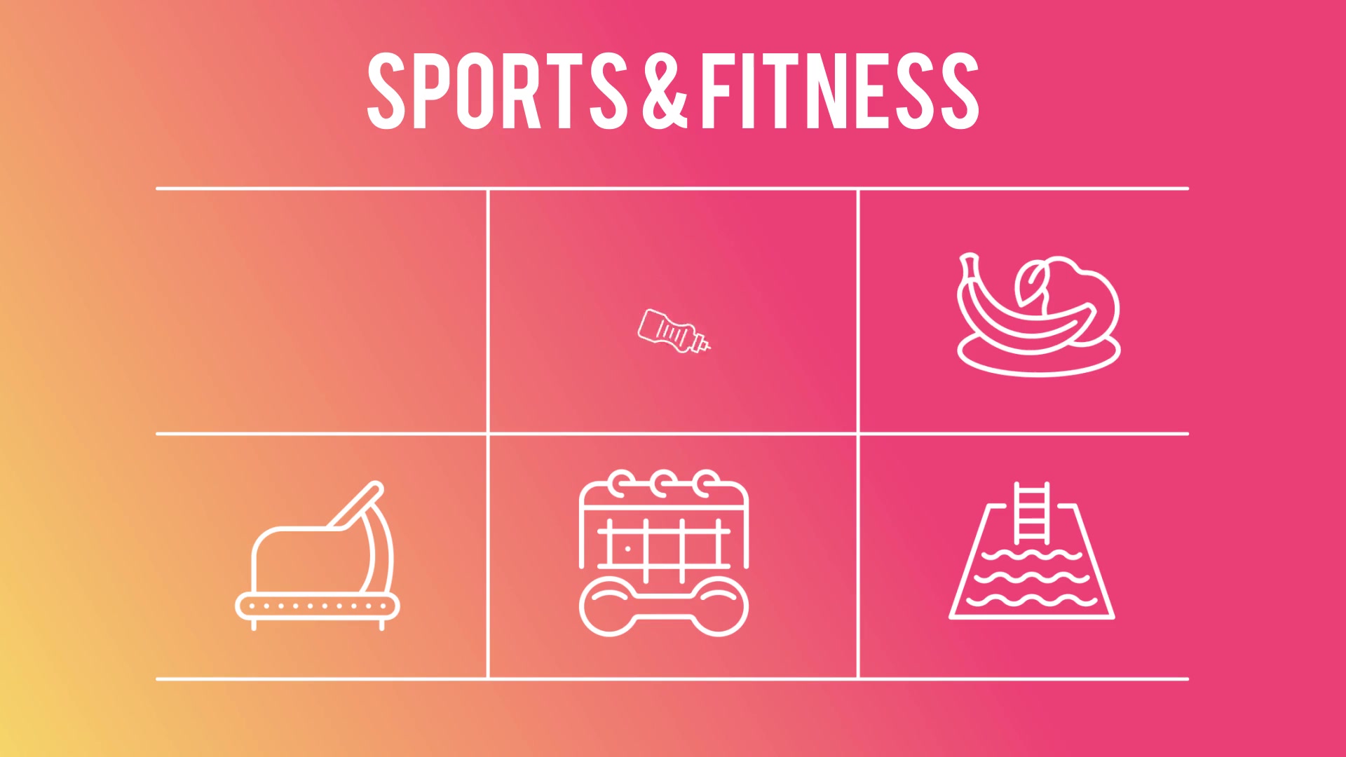 Restaurant and Sport 50 Thin Line Icons - Download Videohive 23172184