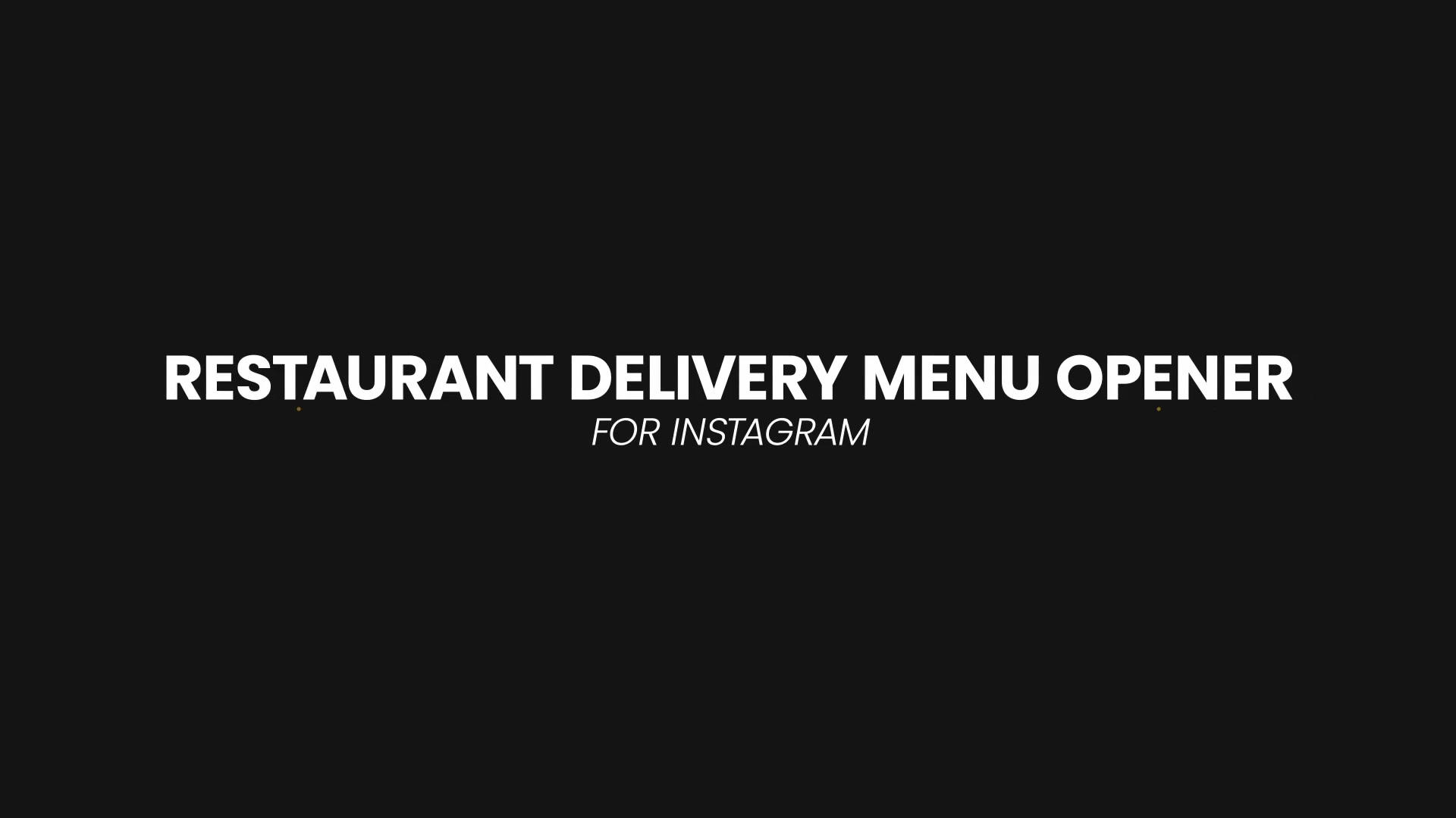 Restaurant Delivery Menu Opener Videohive 26533277 After Effects Image 4