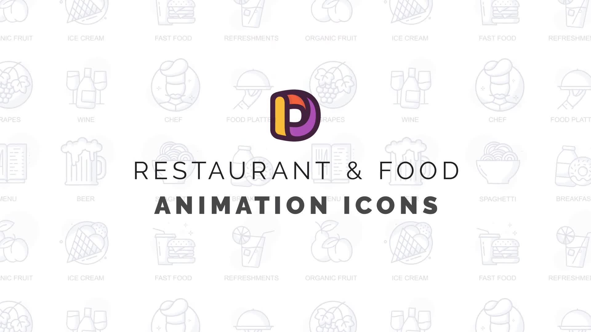 Restaurant & Food Animation Icons Videohive 32812738 After Effects Image 2