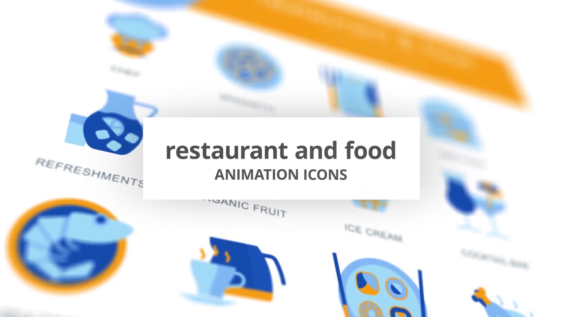 Restaurant & Food Animation Icons Videohive 28168340 After Effects Image 1