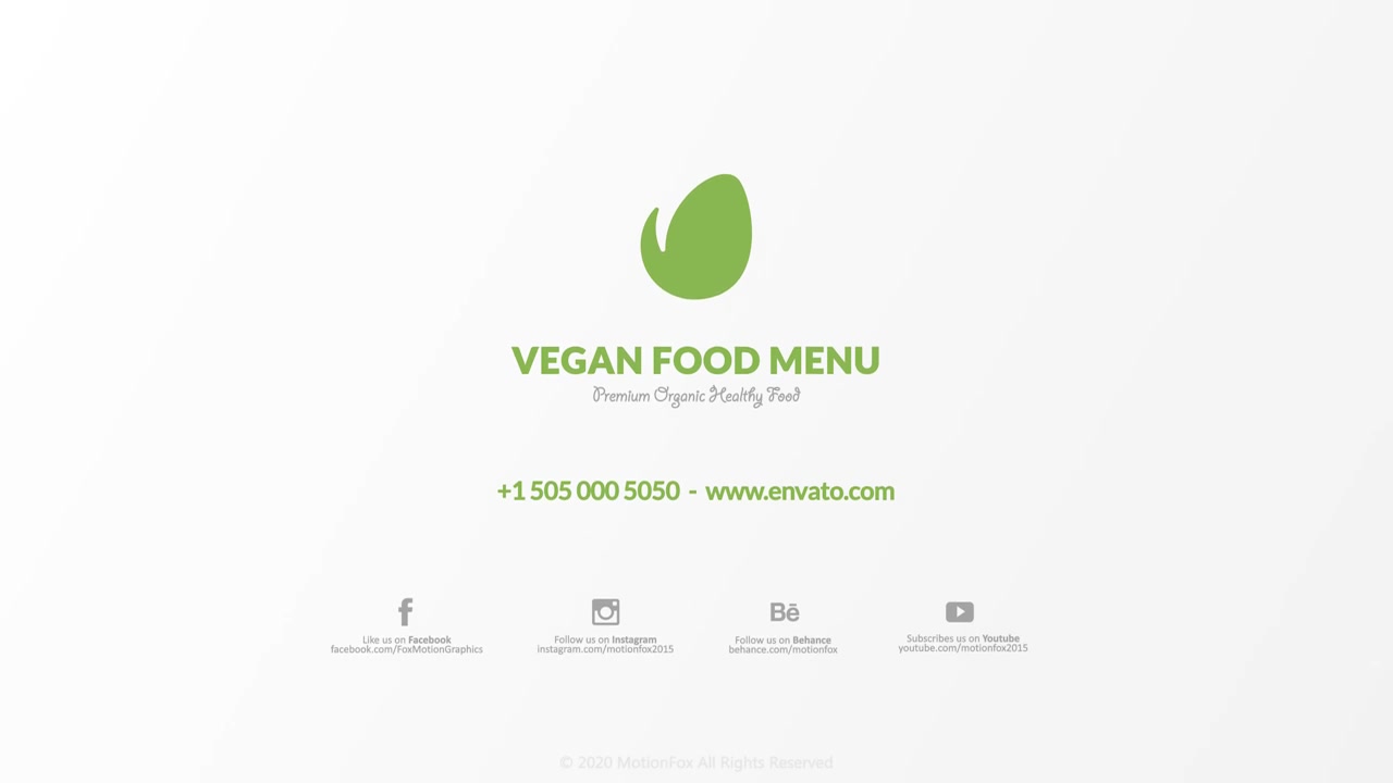 Restaurant Food Menu Promotion Vegan Videohive 26244810 After Effects Image 7