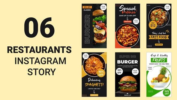 Restaurant Instagram Stories - Download Videohive 33210568