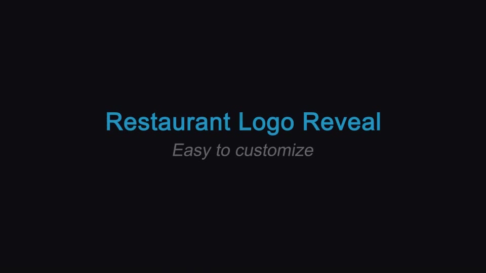 Restaurant Logo Reveal Videohive 13282118 After Effects Image 4